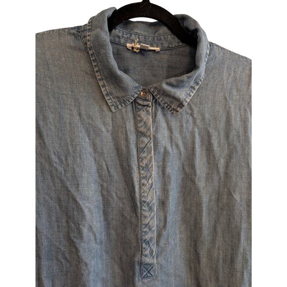 SplendId Collection Women's Wren Indigo Mini Dress Sleeveless Blue Size L - Picture 3 of 8